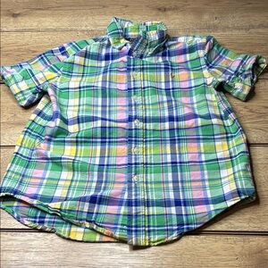 Polo by Ralph Lauren Kids Plaid Shirt - Green, Blue, Pink, Yellow Size Medium